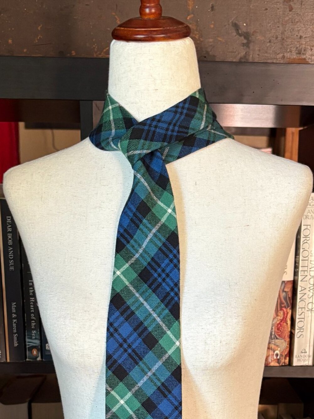vintage Scottish plaid tie